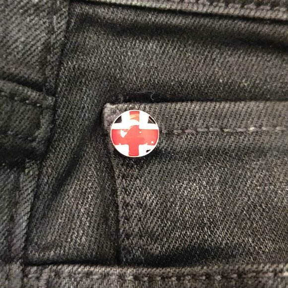 Hudson Noa High Rise Straight Crop Coated Black Jeans NEW WITH TAGS SIZE… - Picture 6 of 8